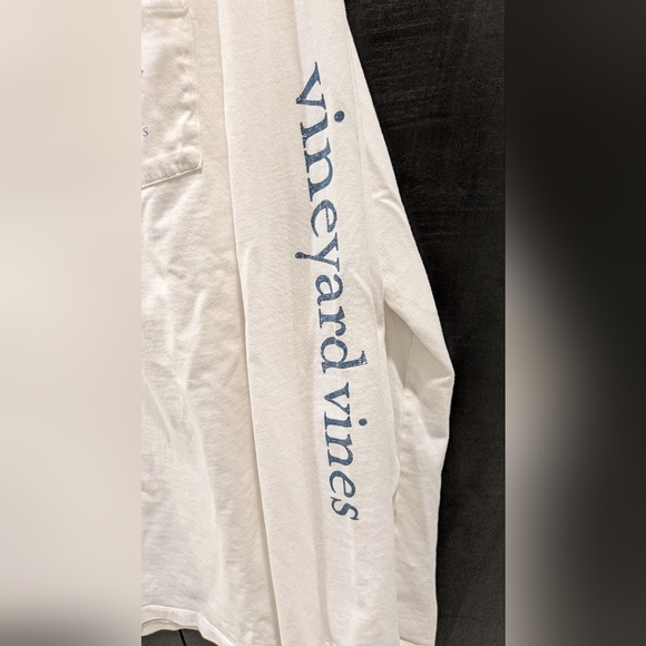 Vineyard Vines Men's White Long Sleeve Shirt - Picture 6 of 6